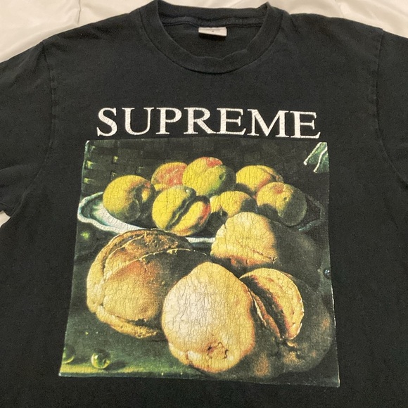 Supreme Peaches Graphic Tee Black Size S - Picture 3 of 8